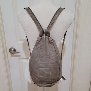 HOBO Taupe Leather Backpack